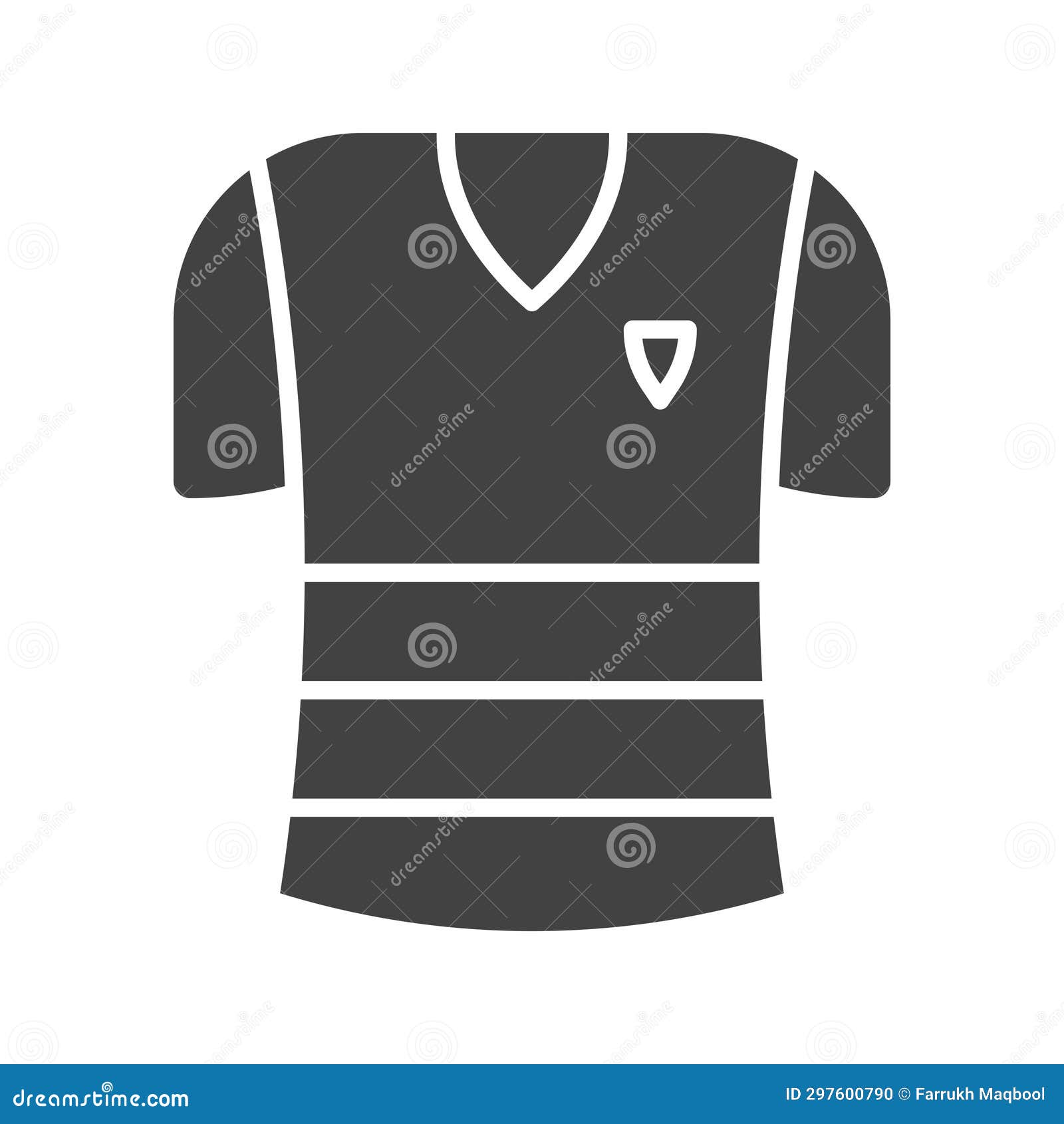 Football Shirt Icon Vector Image. Stock Vector Illustration of design