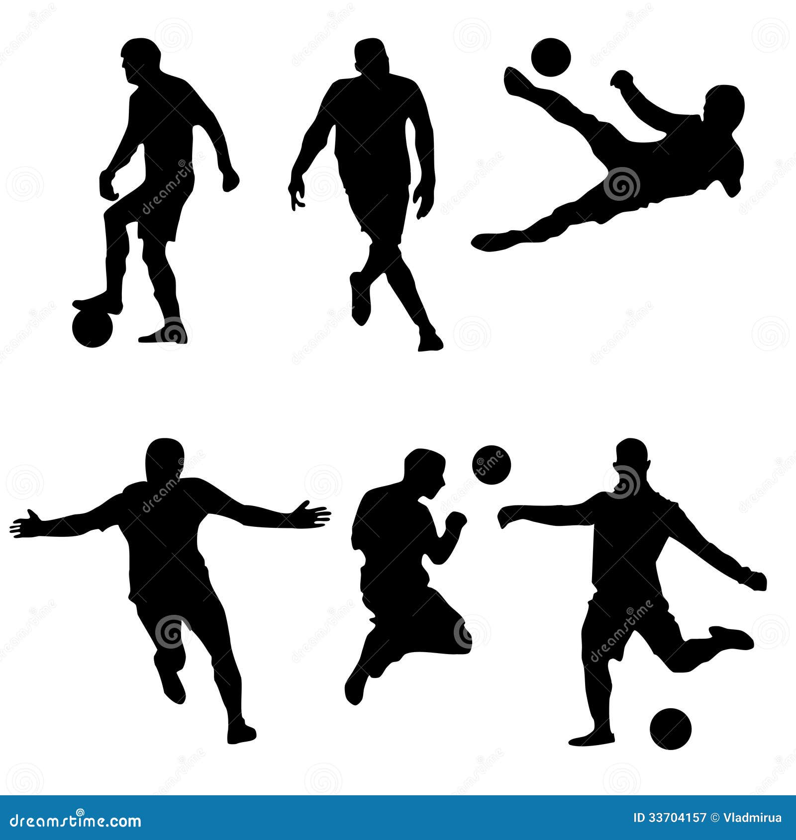 Football stock vector. Illustration of team, black, people - 33704157