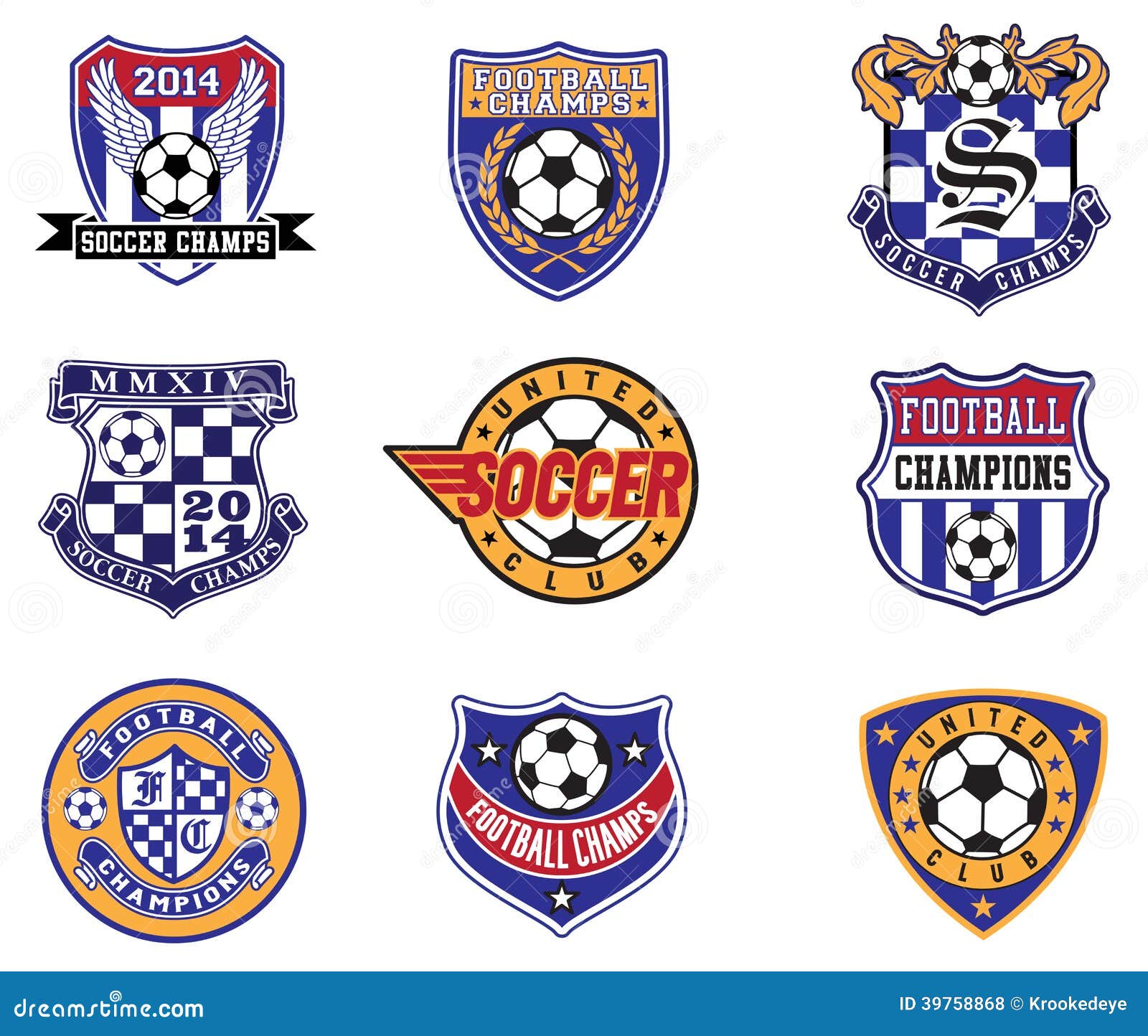 Set Of Soccer League Badges Vector Illustration CartoonDealer set-of-soccer-league-badges-vector-illustration-cartoondealer