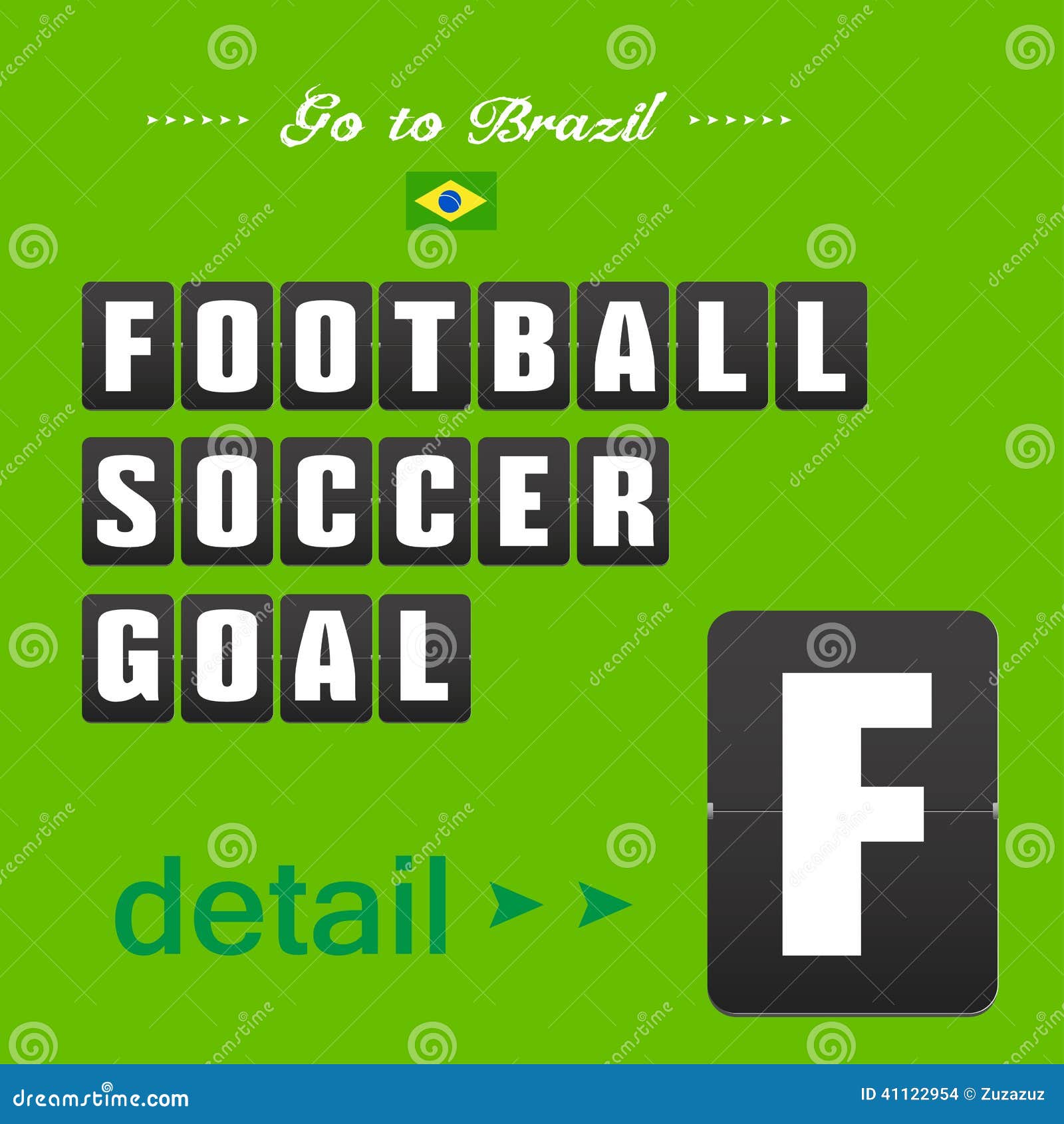 Football Soccer Goal Panels Stock Vector Illustration of letters