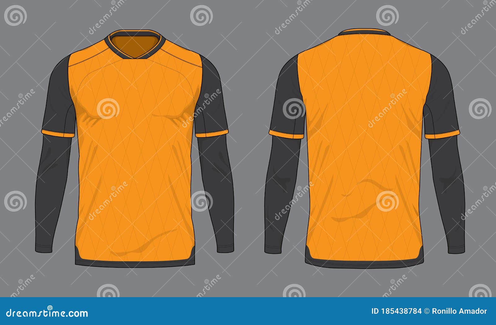 Download Football Soccer Jersey Design Template Set Vector Stock Vector Illustration Of Rugby Equipment 185438784