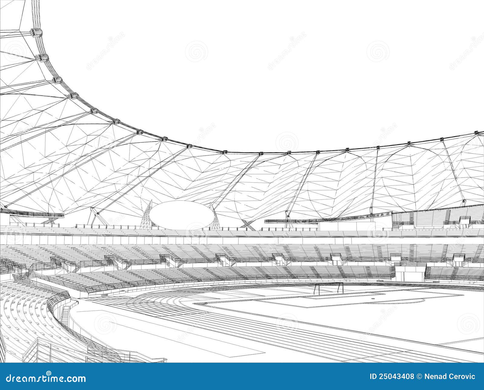 Football Soccer Stadium Vector 14 Stock Vector Illustration 25043408