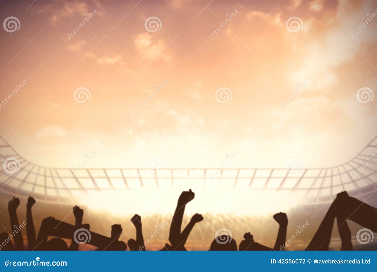 Football Crowd Background Cartoon Vector 41340089