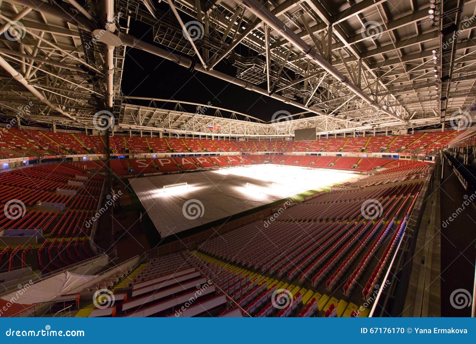 The homeground of Spartak Moscow Otkrytie Arena or Spartak Stadium