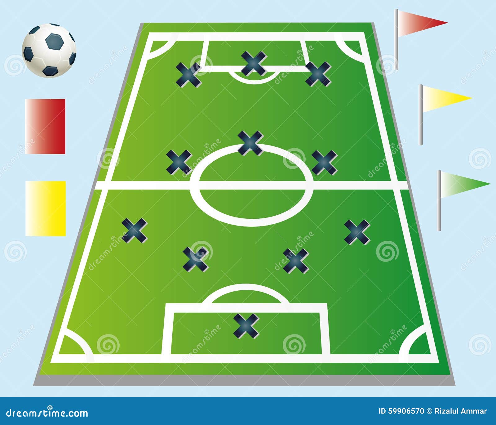 Football strategy stock vector. Illustration of pattern 59906570