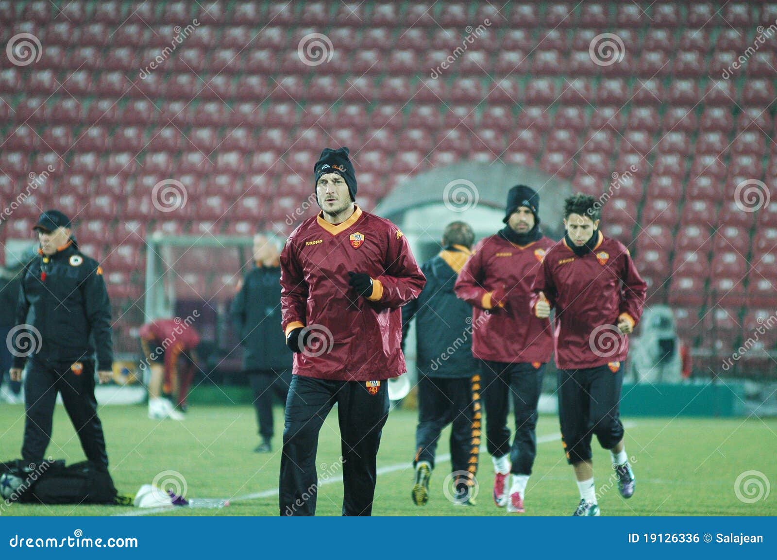 The Football Team Of AS Roma Editorial Photo - Image of champions