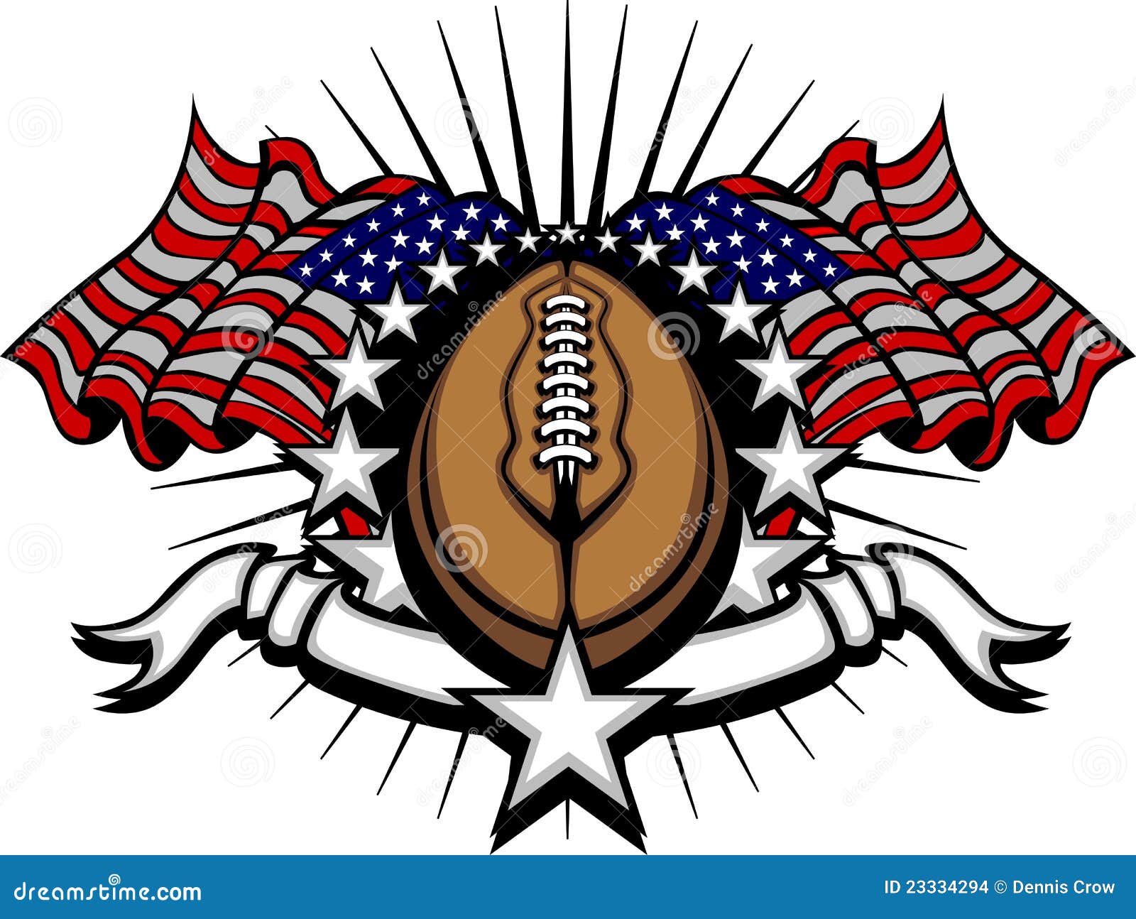 Football Template with Flags and Stars Stock Vector Illustration of