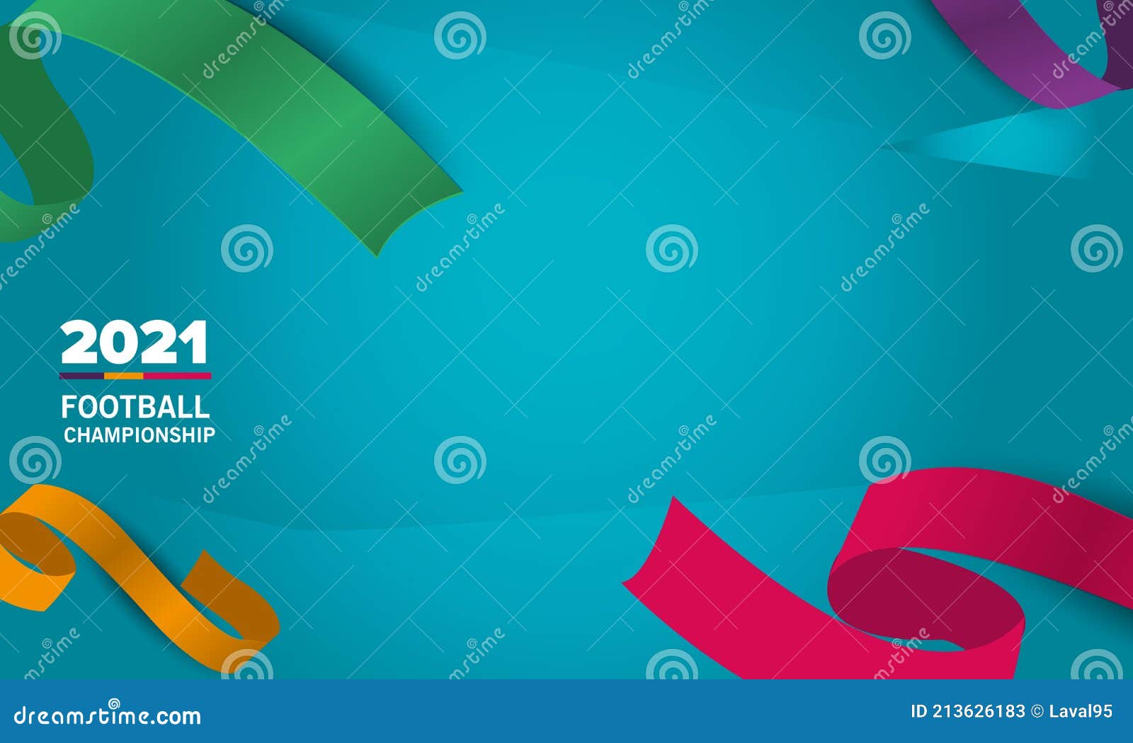 Football Tournament, Background Design Template, Vector Illustration Stock Vector Illustration