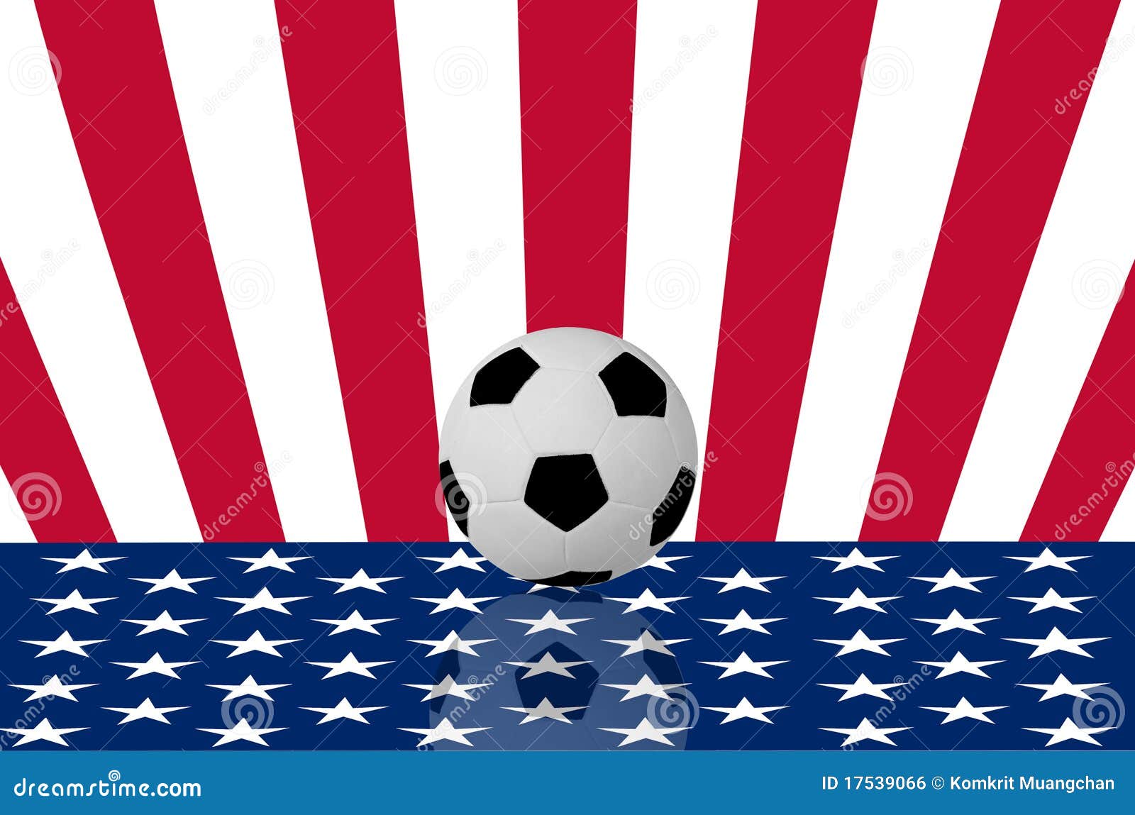 Football on the USA flag stock illustration. Illustration of shoot