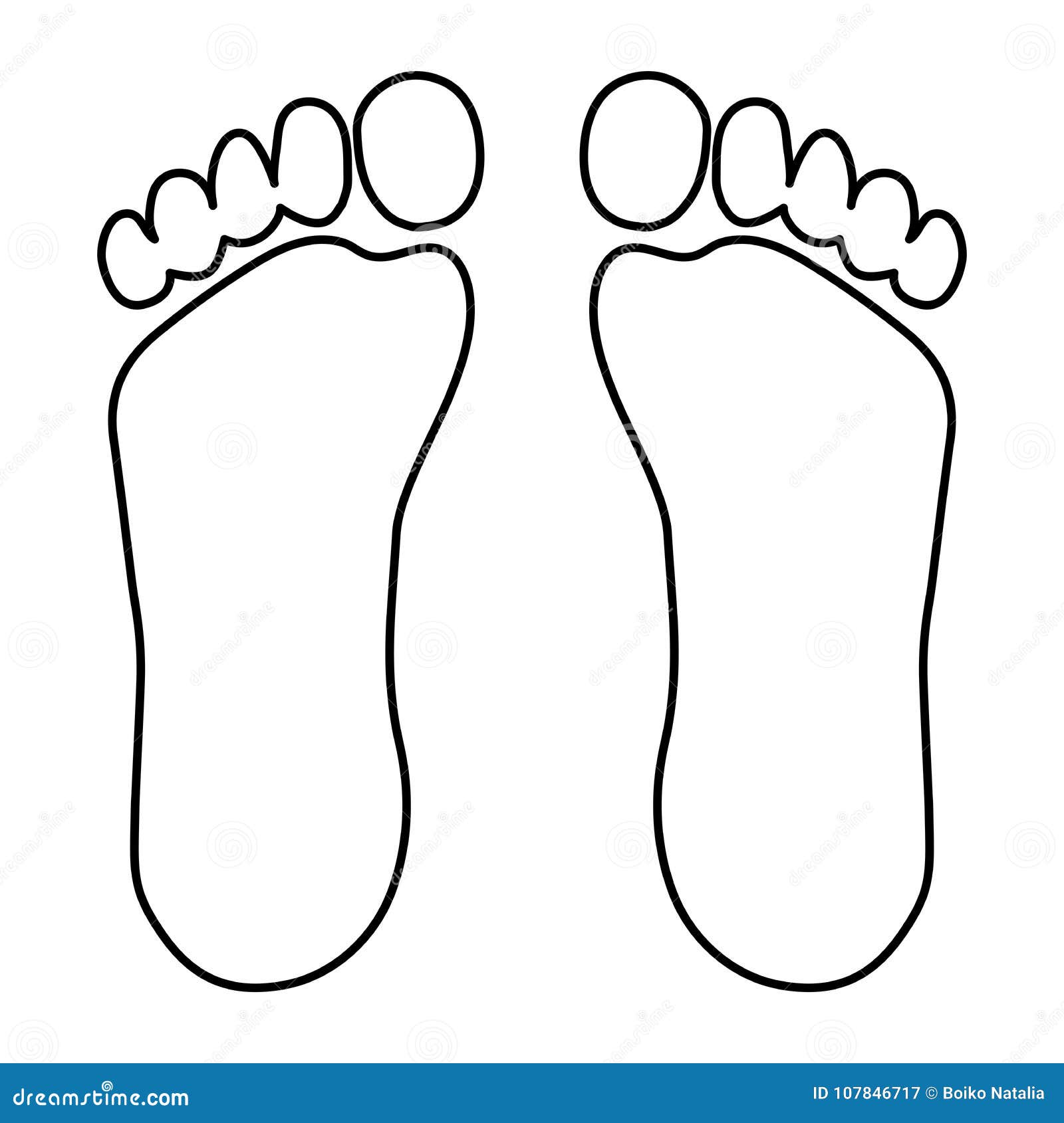 Footprint from foot stock vector. Illustration of shoeprint - 107846717
