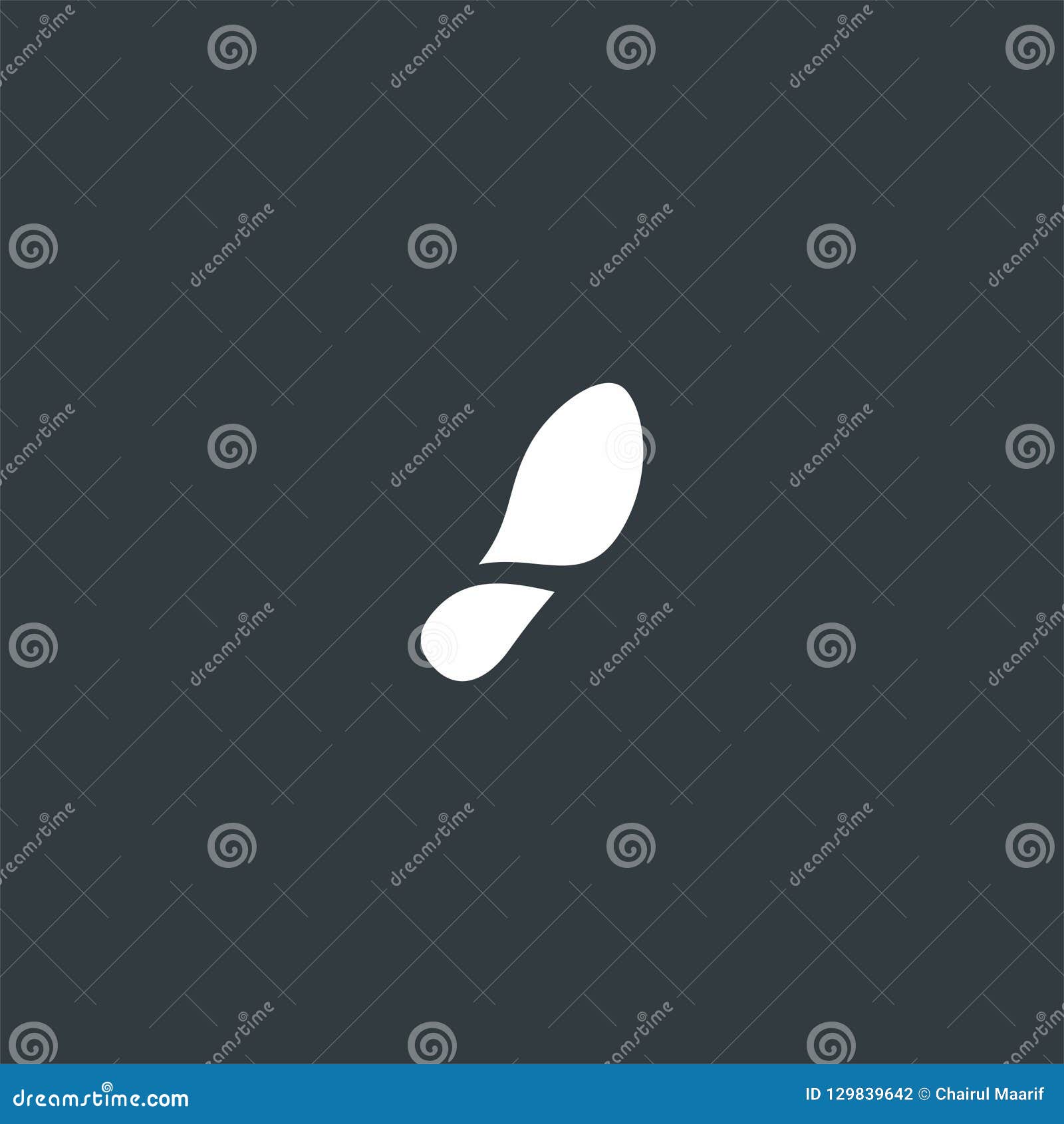 Footprint Of Shoes Logo Design Stock Vector Illustration Of