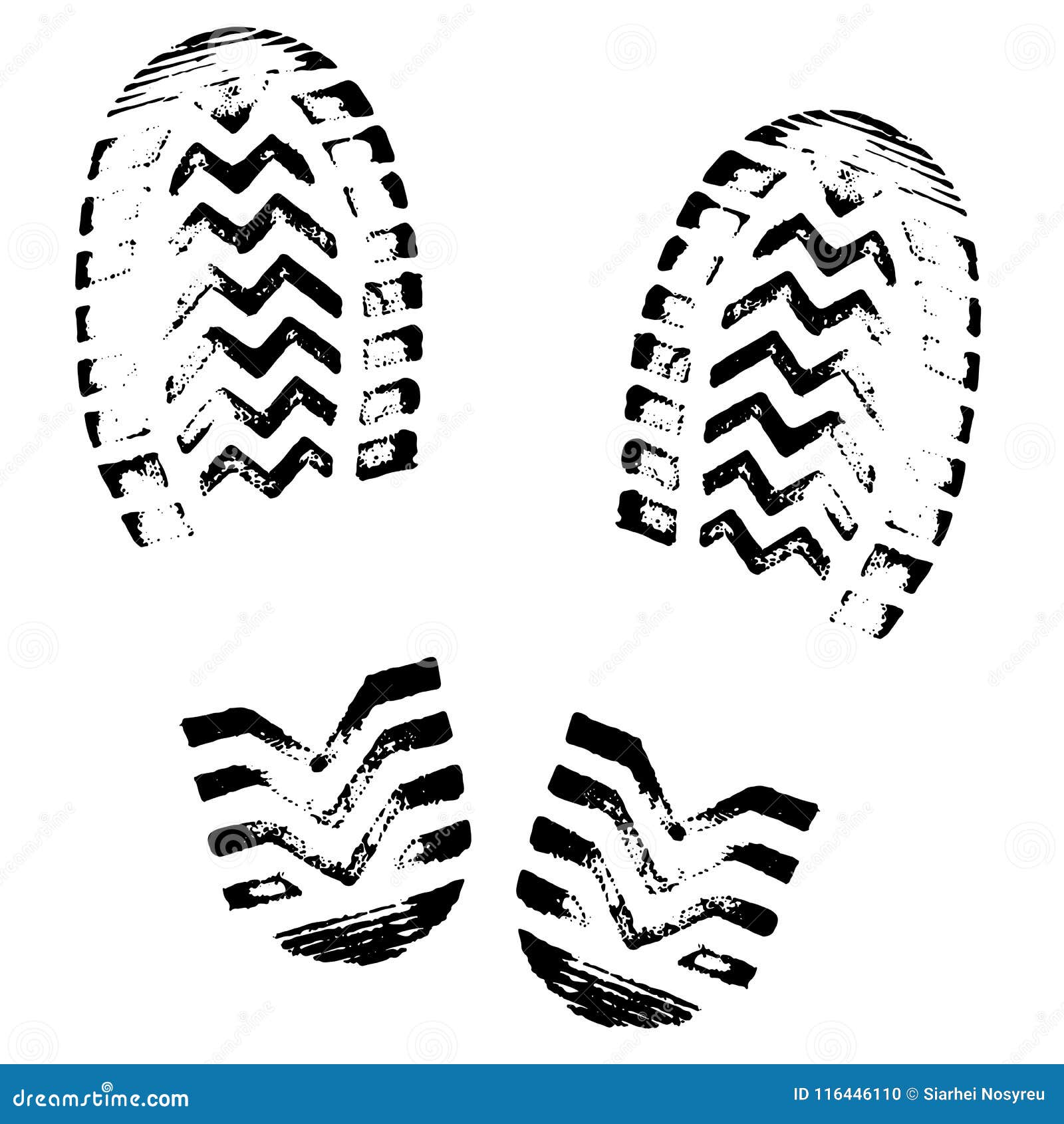 footprint, silhouette . shoe soles print. foot print tread, boots, sneakers. impression icon.