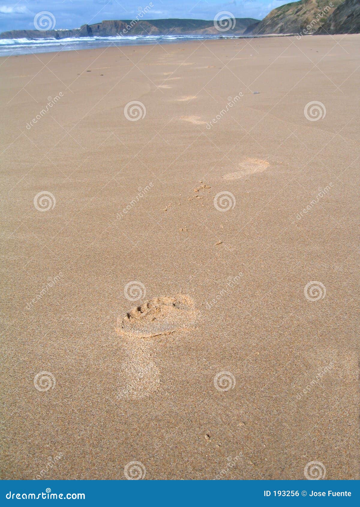 Footprints In The Sand Picture Image