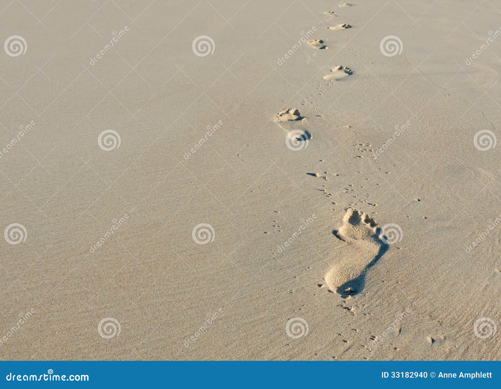 footprints in sand