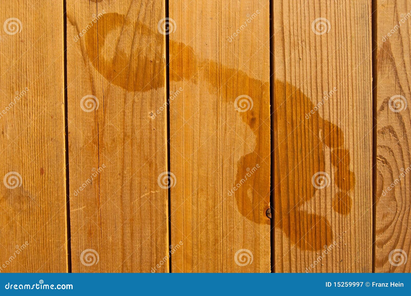 Footprints on wood stock image. Image of close, foot 15259997
