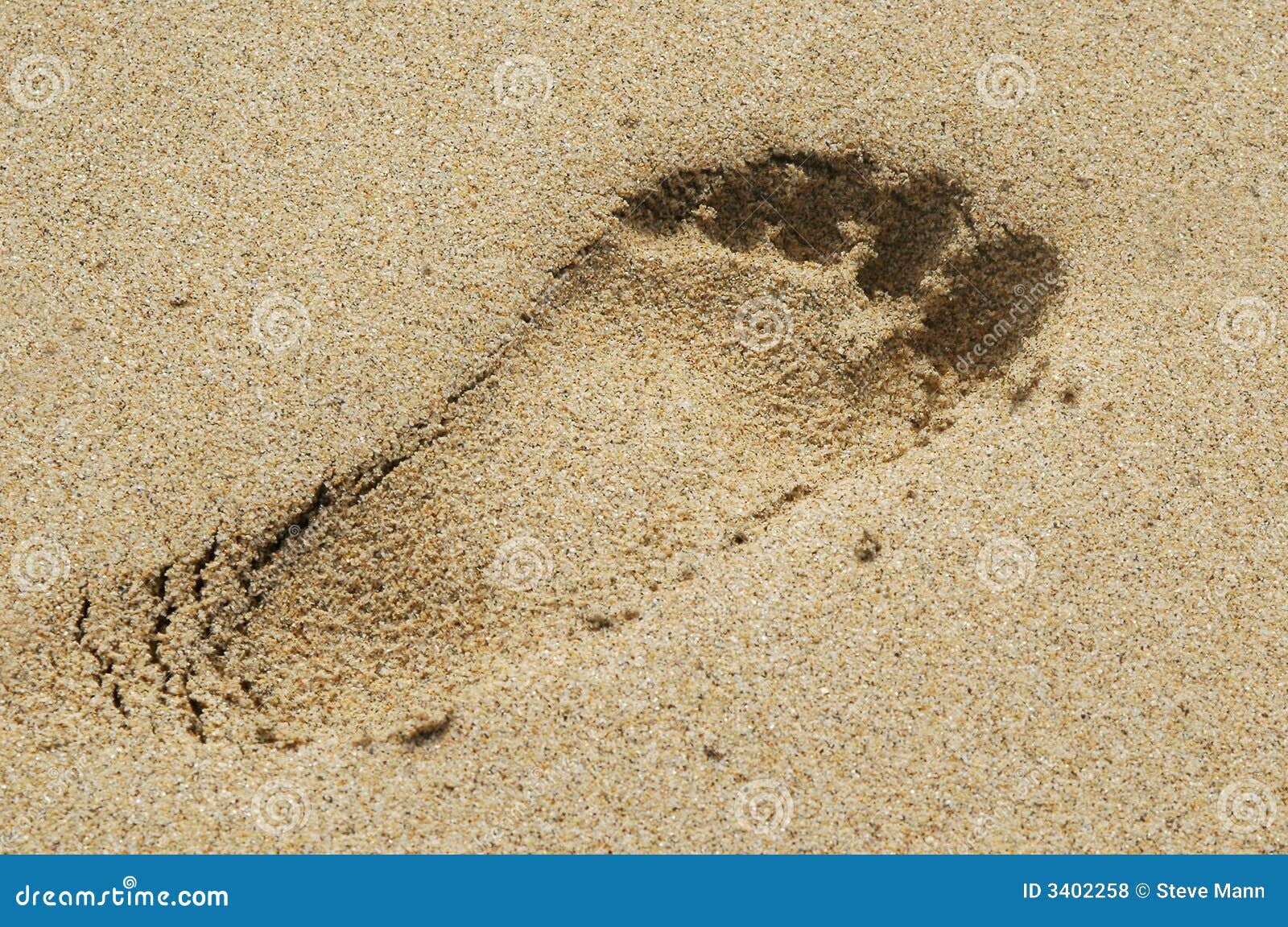 Footstep stock photo. Image of grains, beaches, resort - 3402258