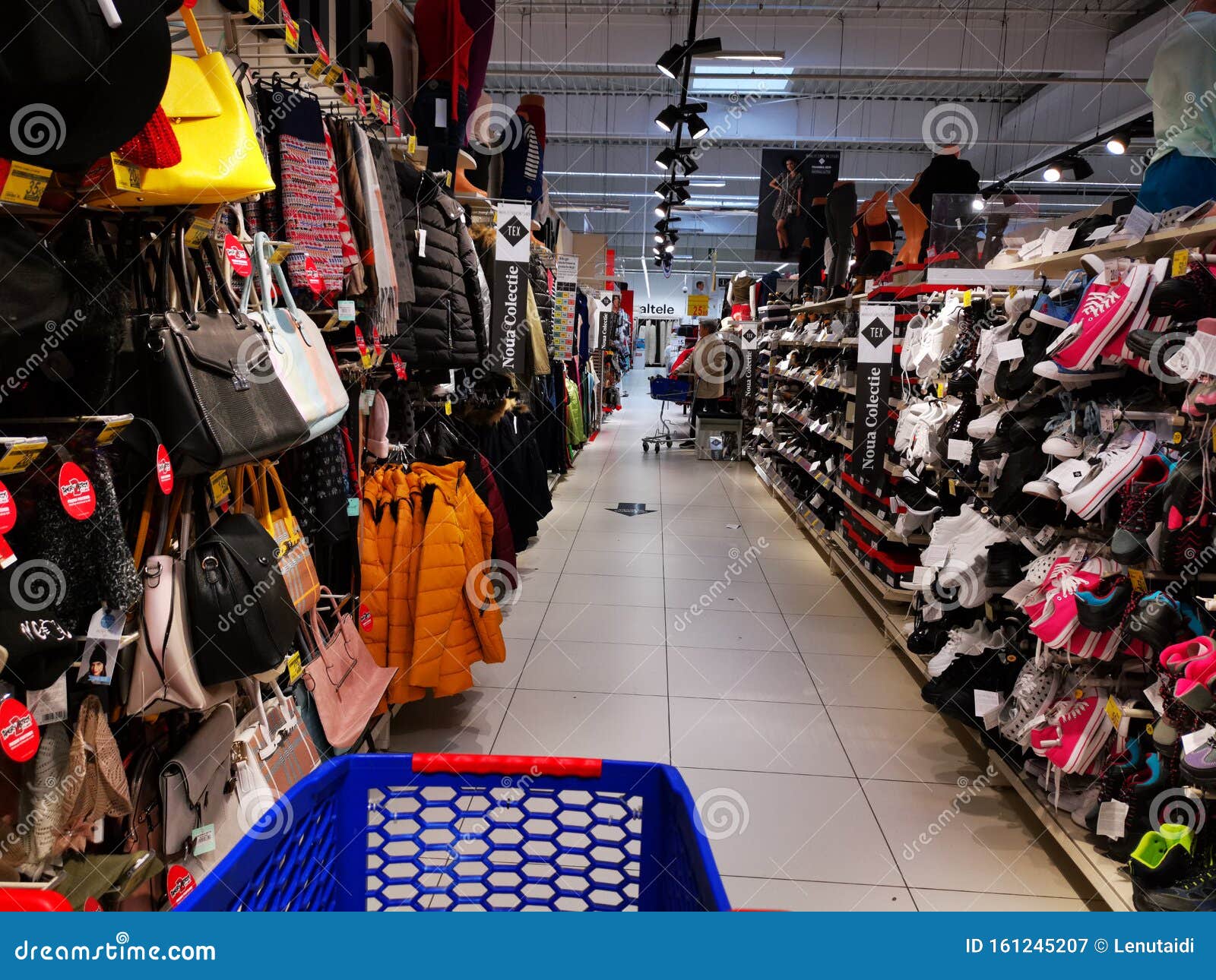Footwear, Clothing and Accessories at Supermarket Carrefour Editorial ...