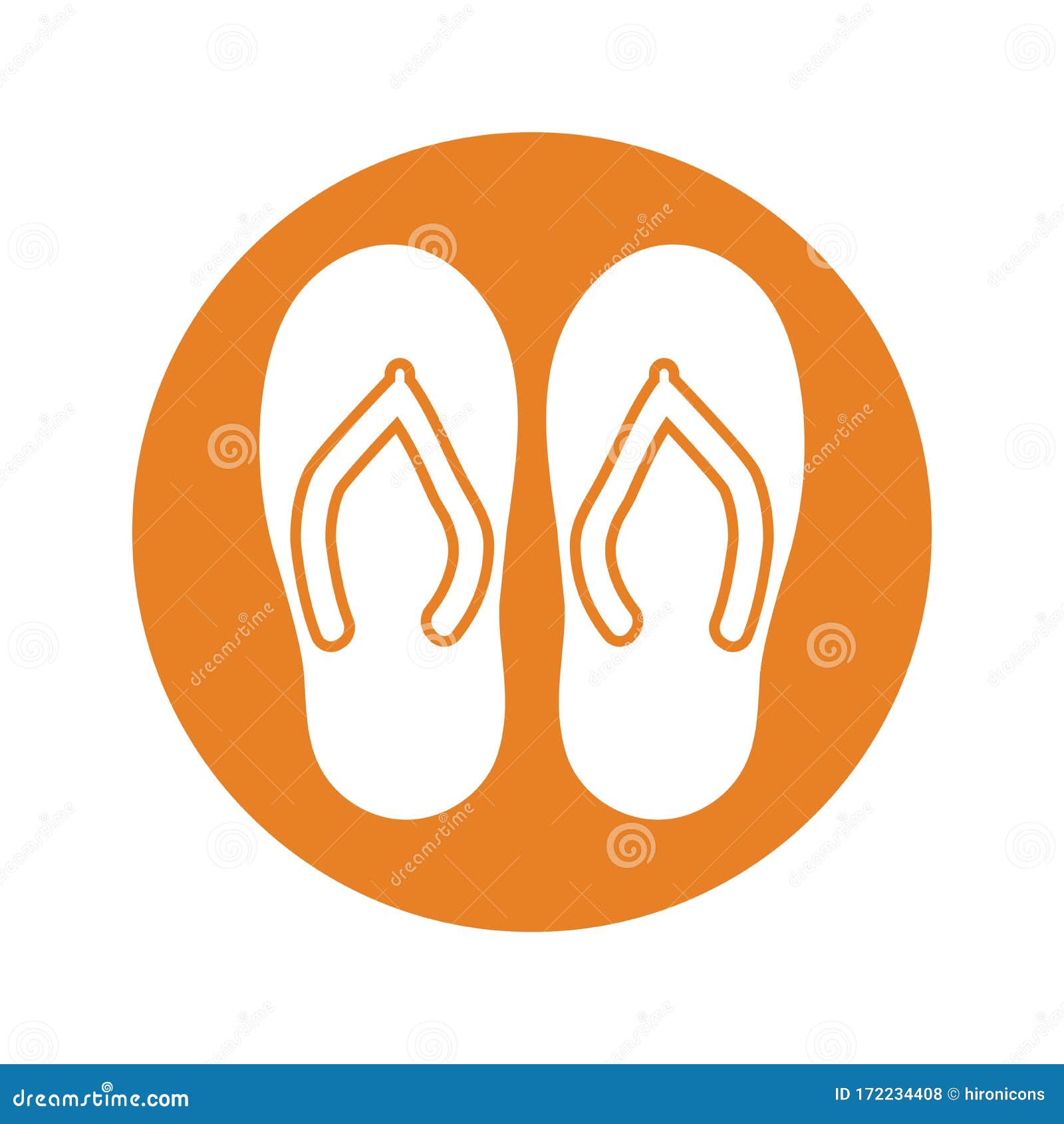 Footwear Icon, Fashion, Slipper Sandal Icon Stock Illustration ...