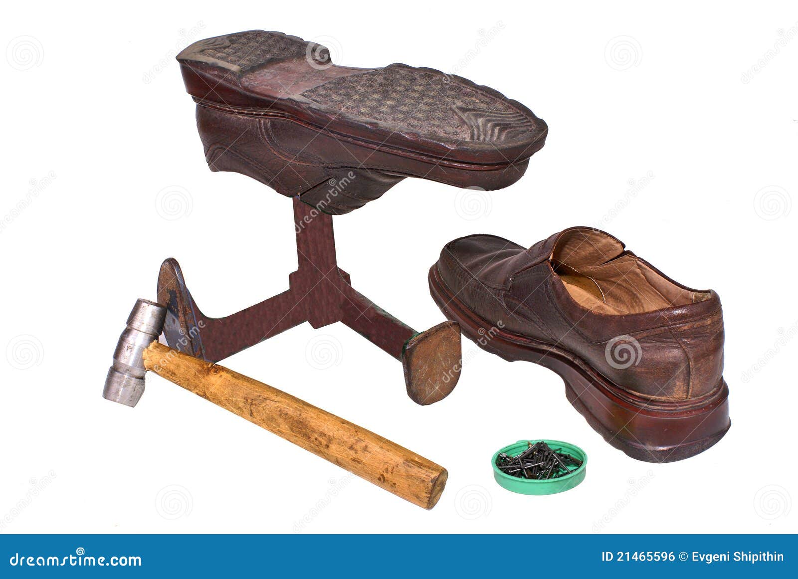 Footwear repair. stock photo. Image of preparation, work 21465596
