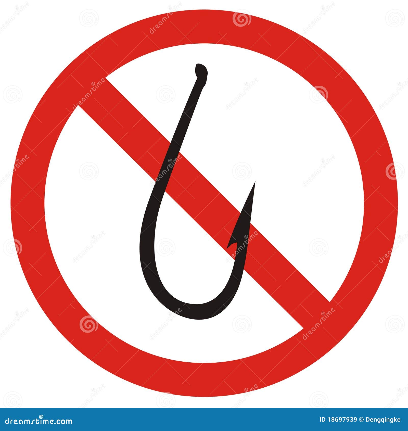 Download Forbid fishing stock vector. Illustration of restrictive ...