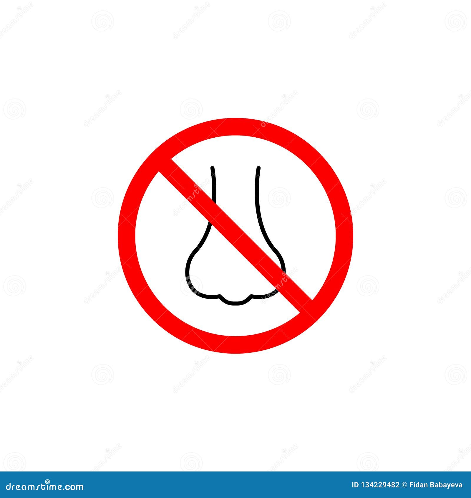Nose Smell Vecotr Black Icons Set Stock Photo 28987488