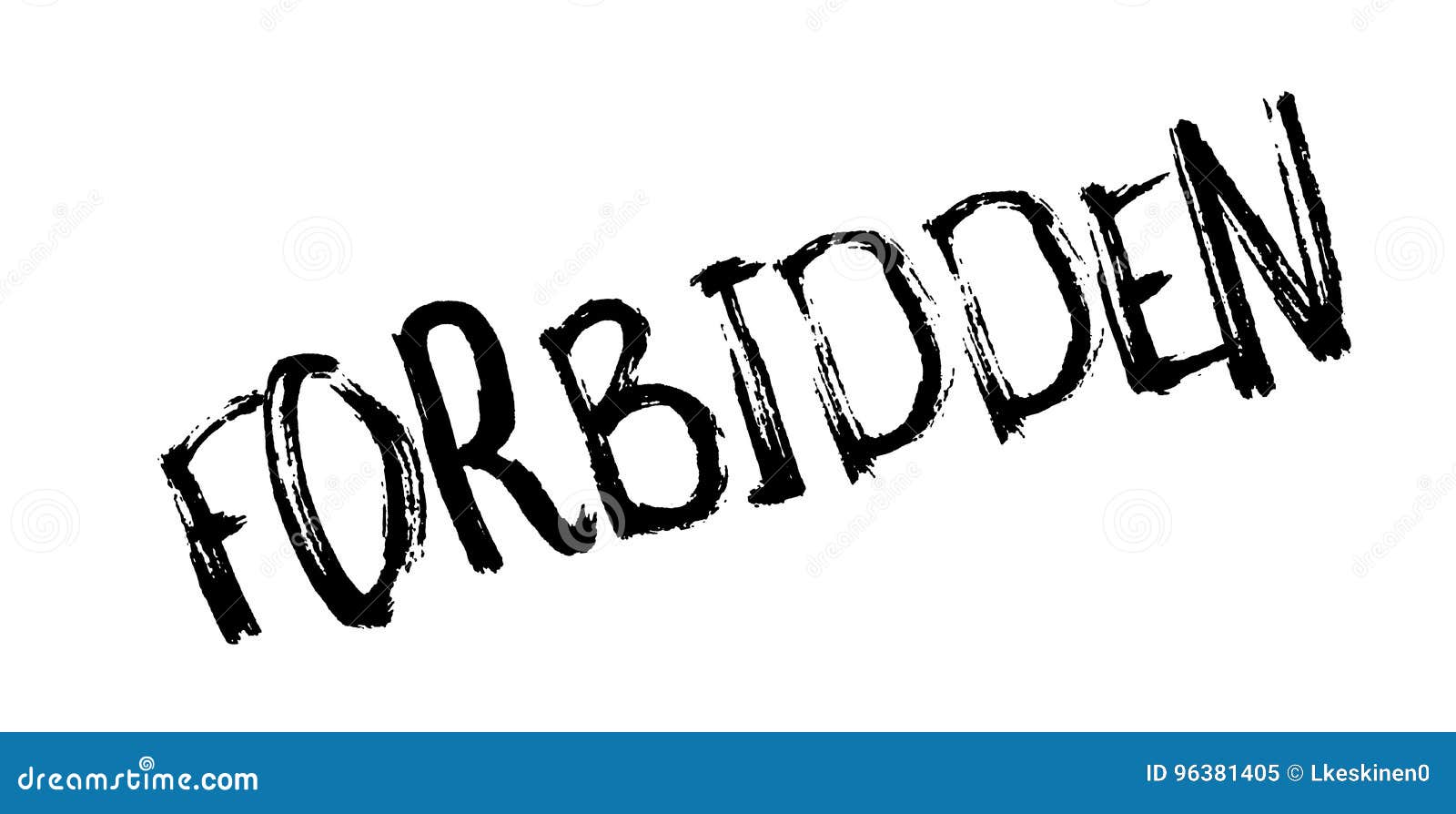 Forbidden rubber stamp stock vector. Illustration of forbidden - 96381405