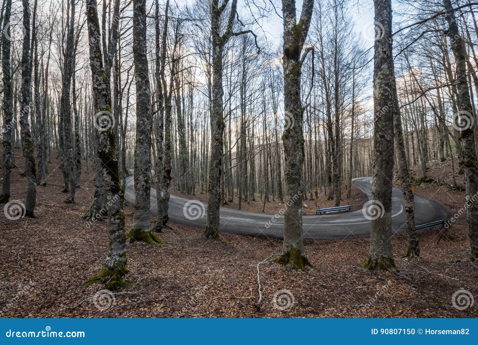 forca d`acero, access to parco nazionale d`abruzzo, italy