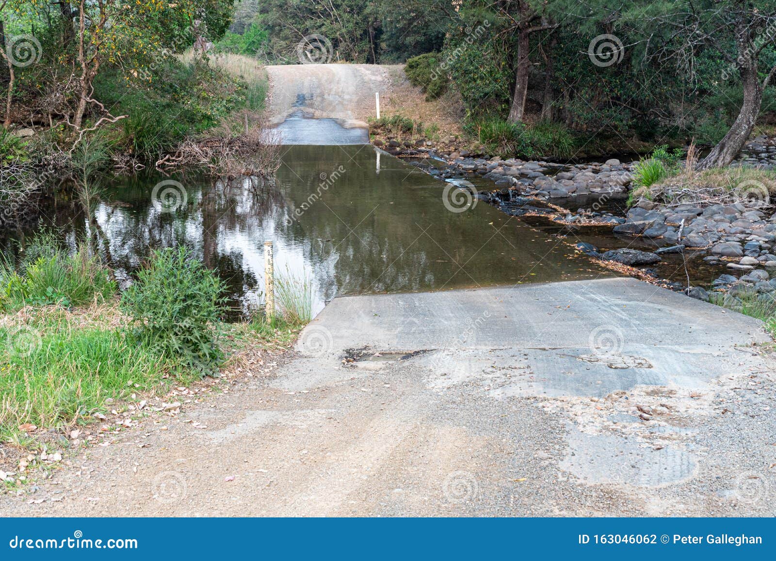 Ford Crossing River at Low Water Stock Photo Image of countryside