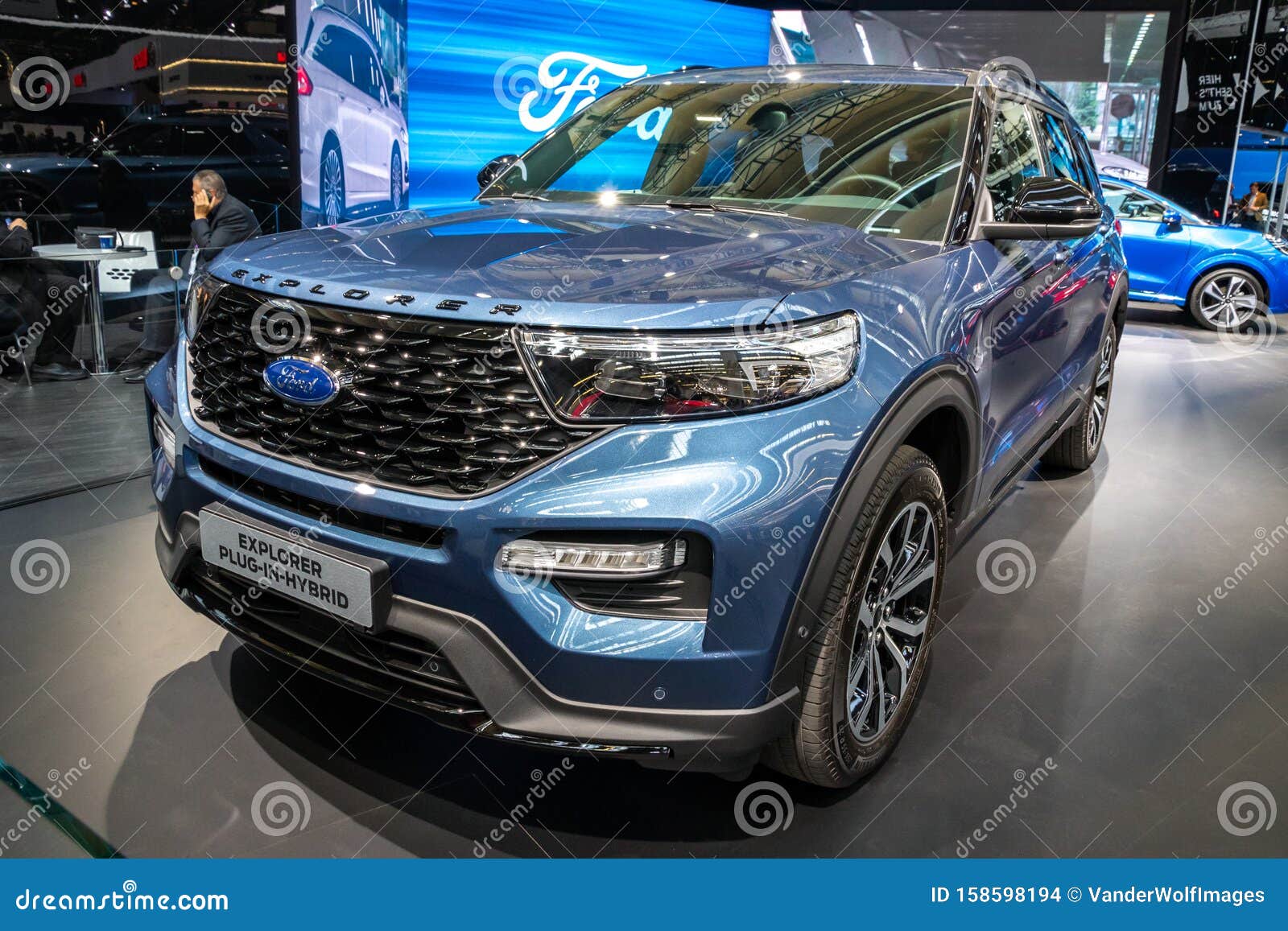 2020 Ford Explorer Plug-in Hybrid Car Editorial Stock Image - Image of