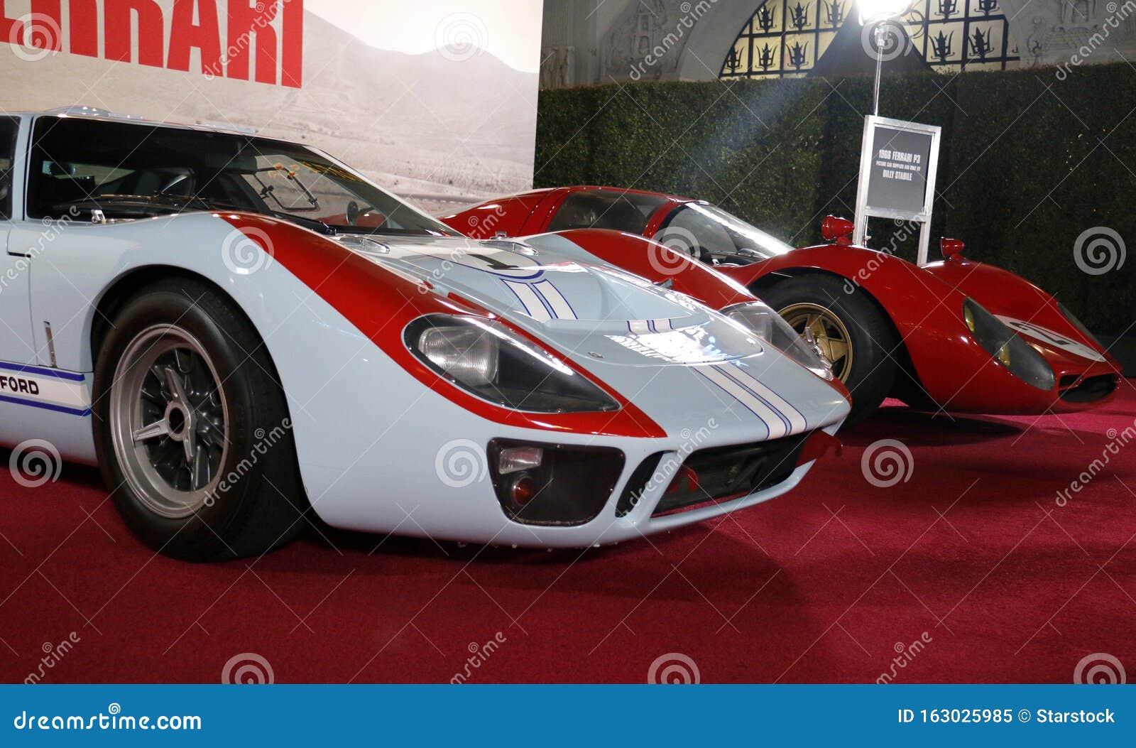 1966 Ford GT40 MKII And 1966 Ferrari P3 Editorial Image - Image of premiere, celebrity: 163025985