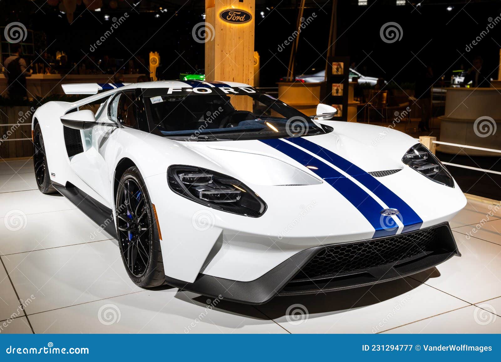 Ford GT Supercar Sports Car Showcased at the Autosalon 2020 Motor Show
