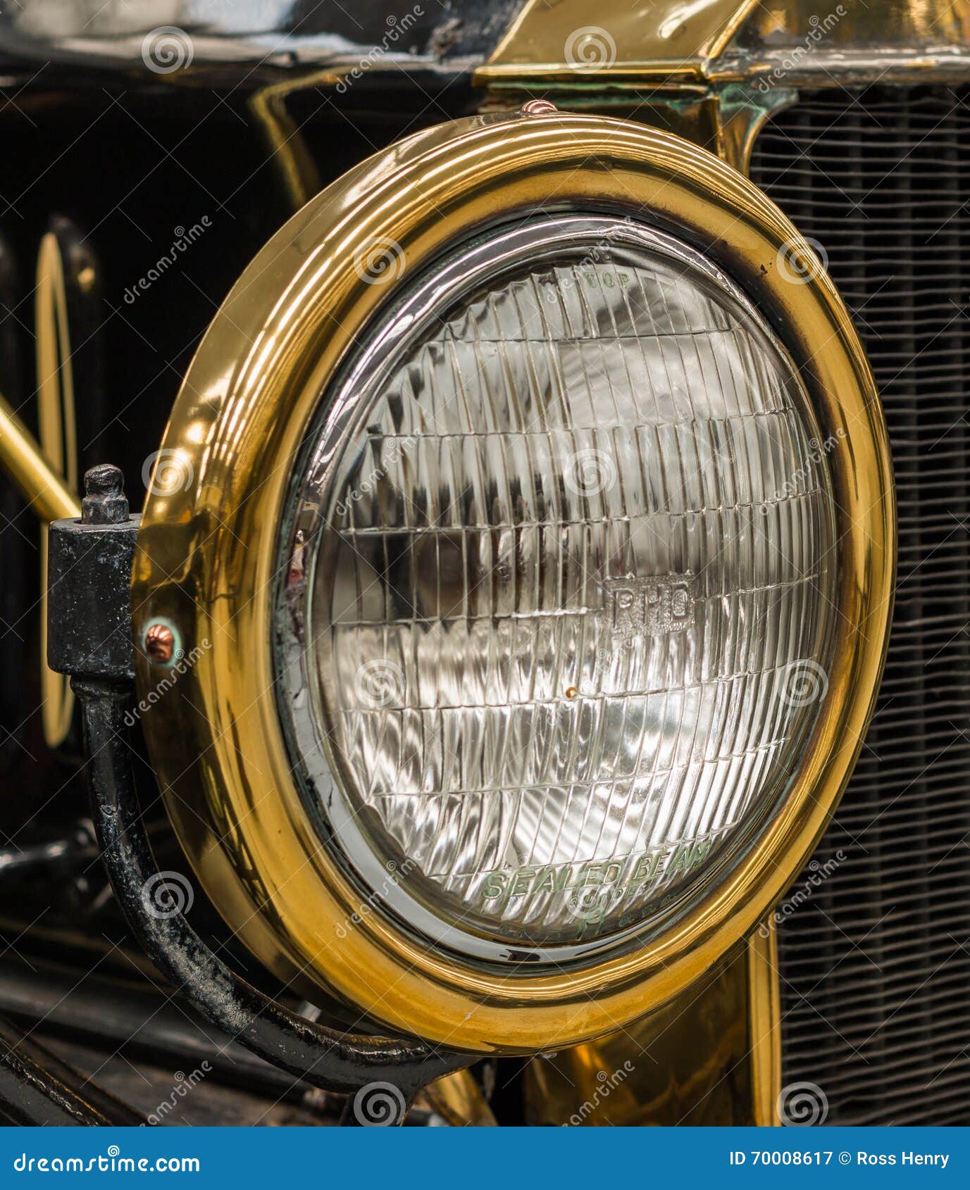 Ford Model T Head Light stock image. Image of auto, vintage 70008617
