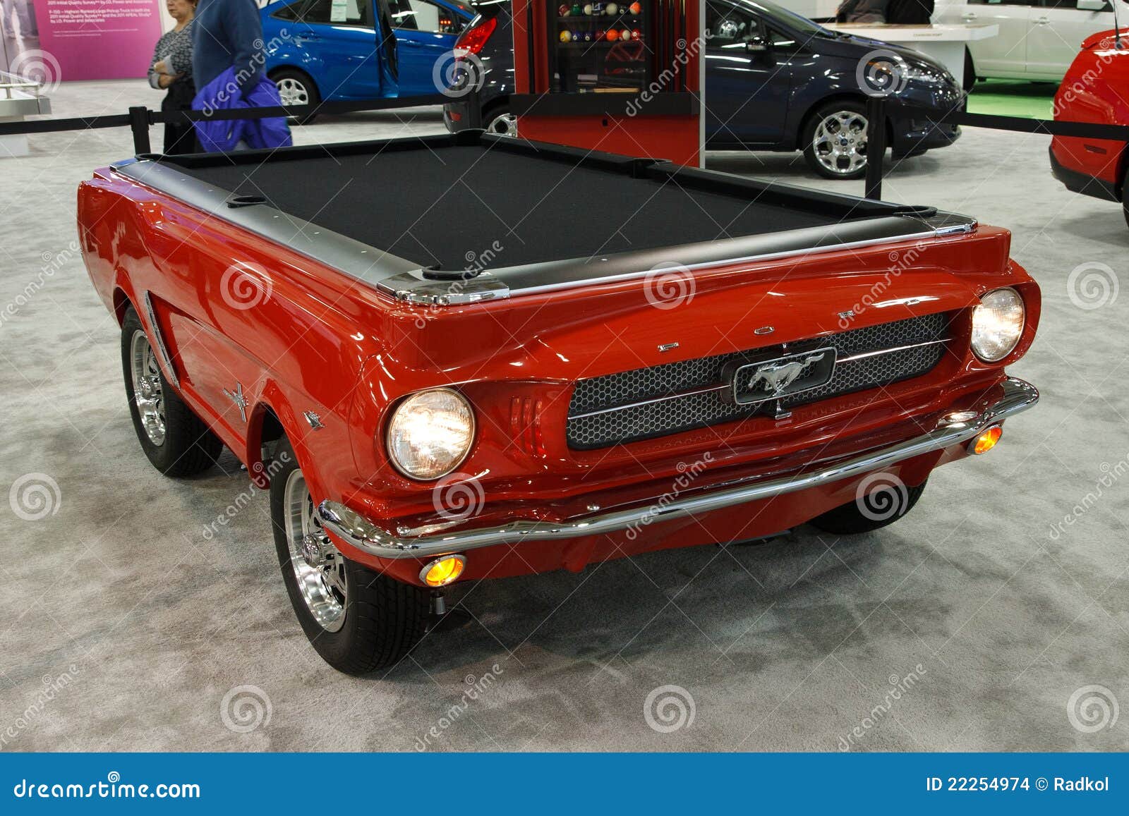 Ford Mustang As a Pool Table Editorial Stock Image Image of table