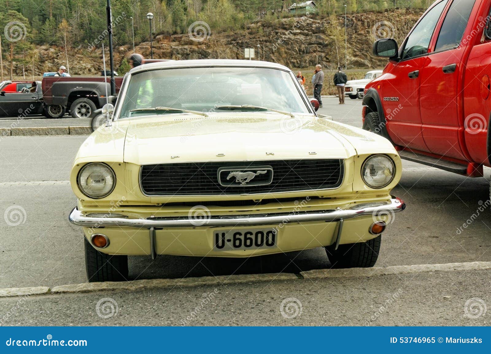 Ford in pale yellow editorial image. Image of restored - 53746965