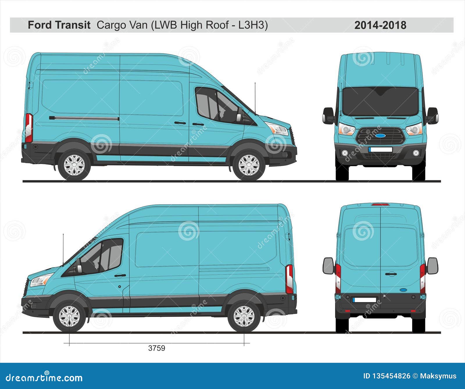 ford transit high top cargo van