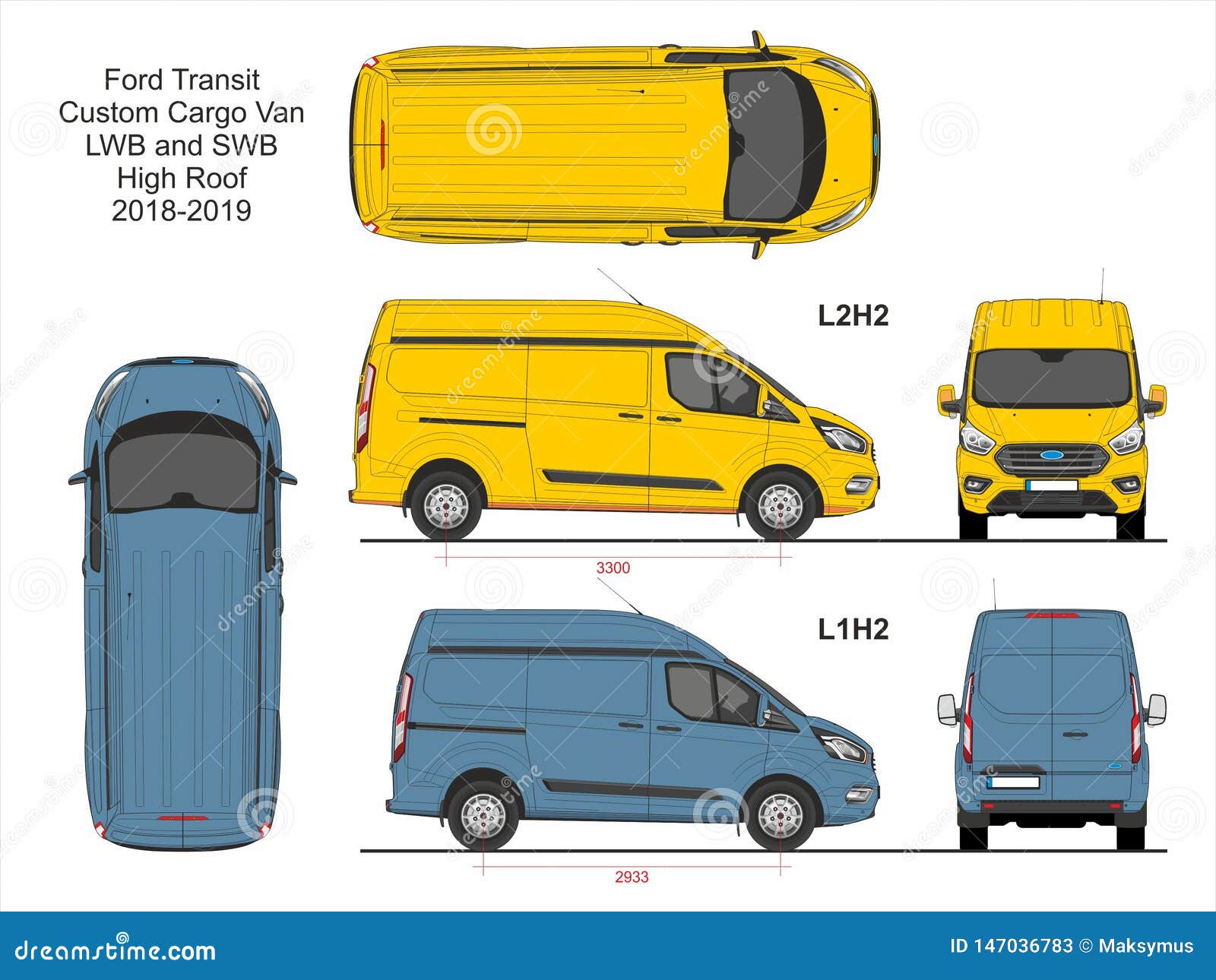 ford transit custom l1h2 dimensions