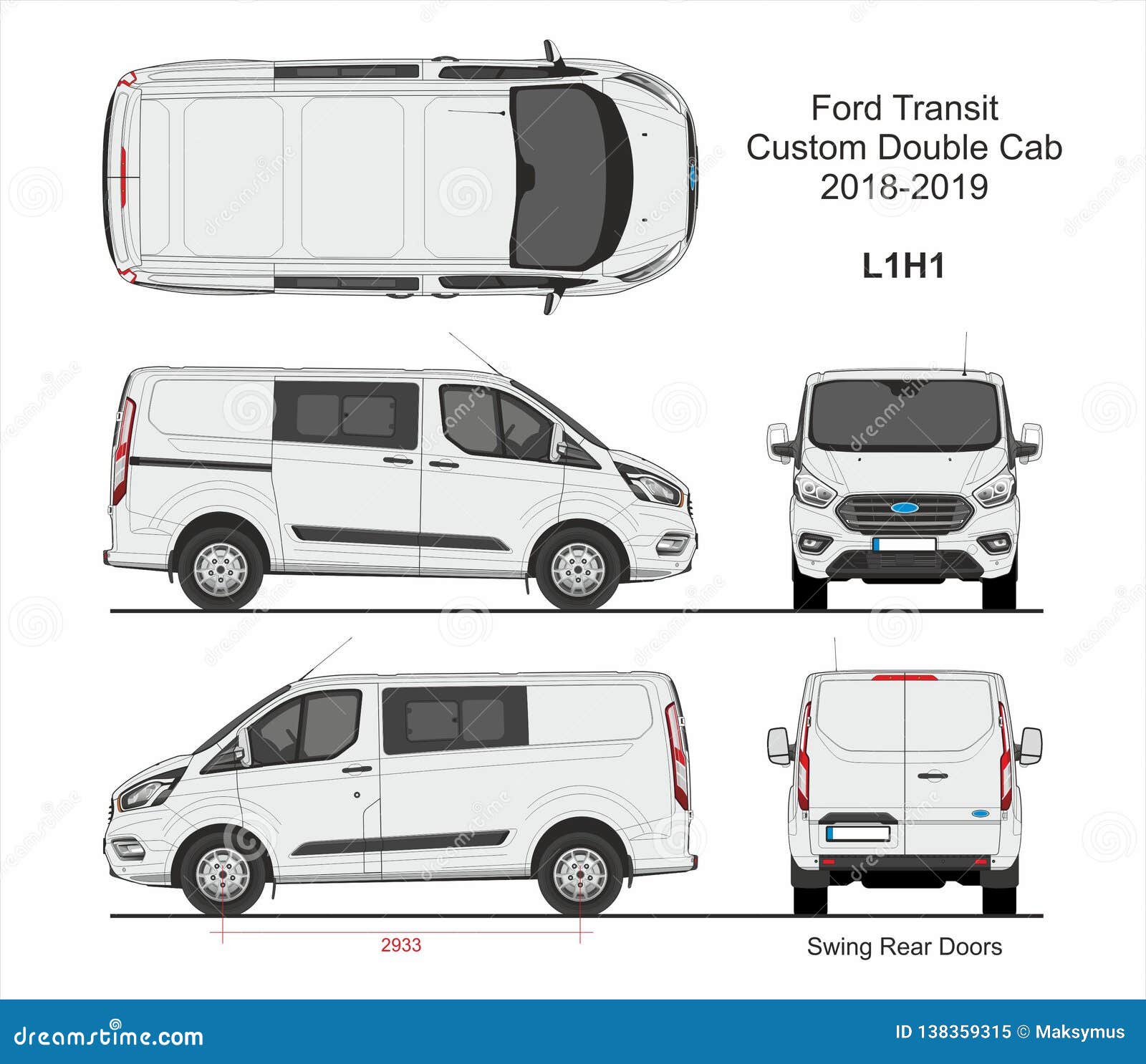 Ford Transit Custom Delivery Van L1H1 