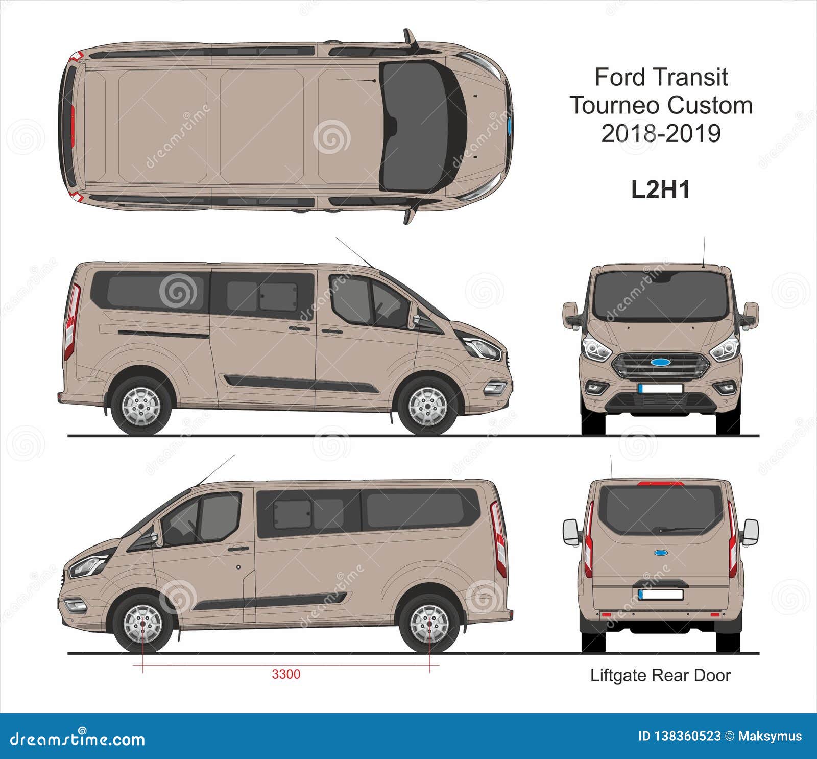 Ford Transit Tourneo Custom Van L2H1 