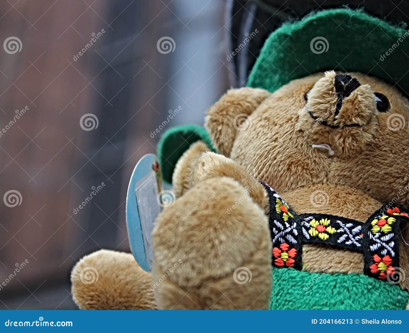 teddy bear green dressed