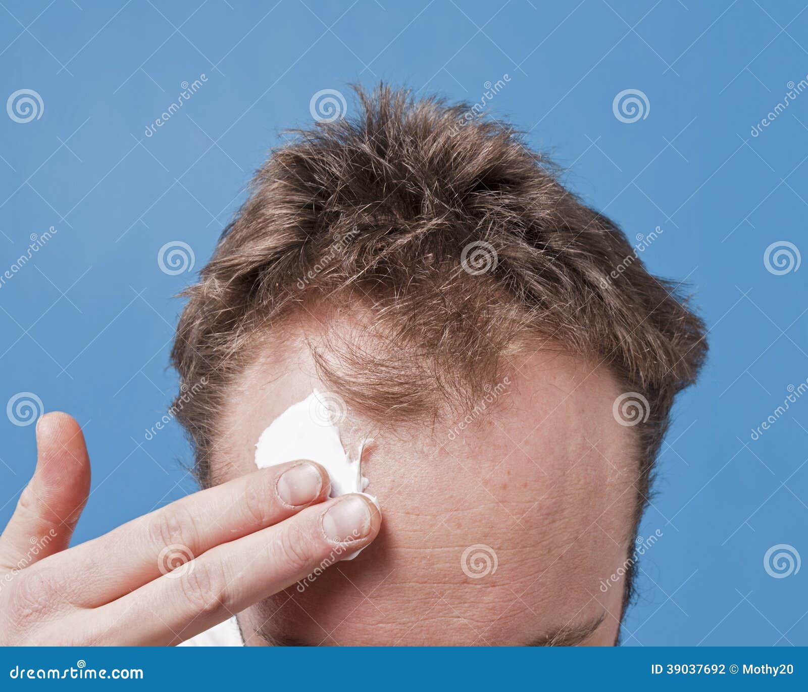 Forehead Lotion Stock Photo - Image: 39037692