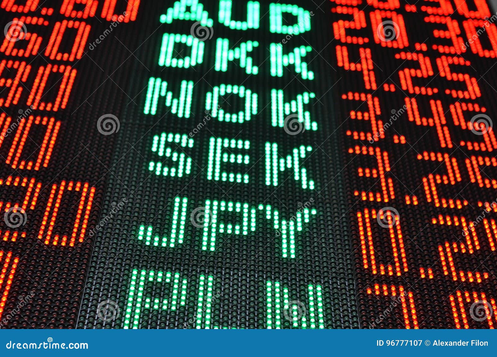 Foreign Currency Exchange Rates Stock Image - Image of ...