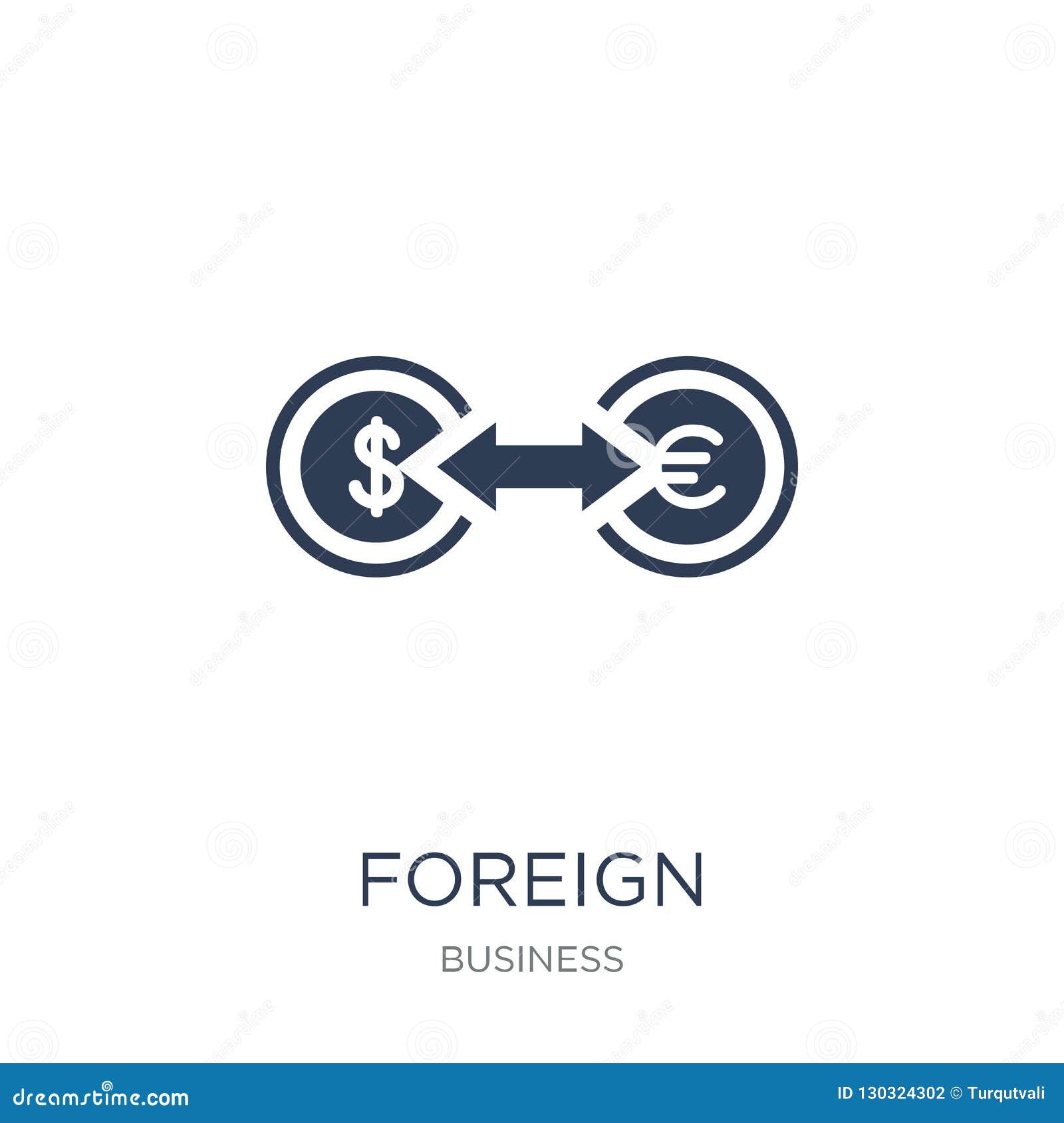 Foreign Exchange Forex Icon Trendy Flat Vector Foreign Exchange - 