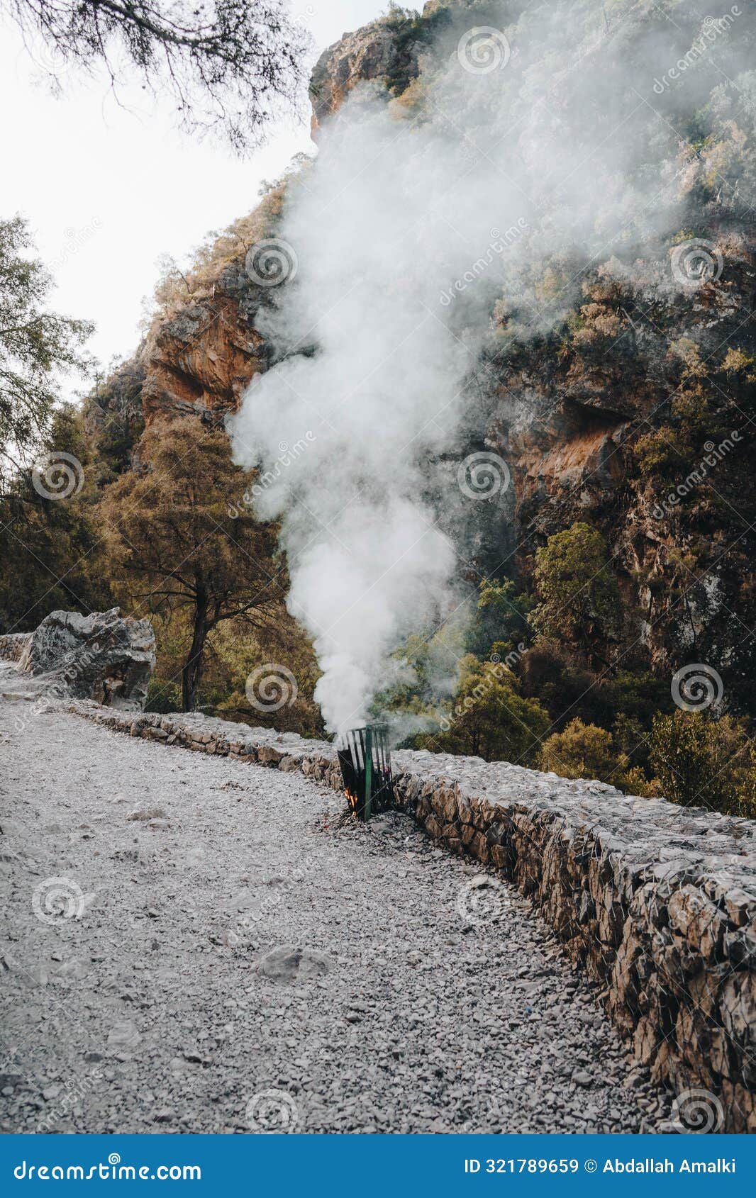 forest of akchour, chefchaouen - morocco.