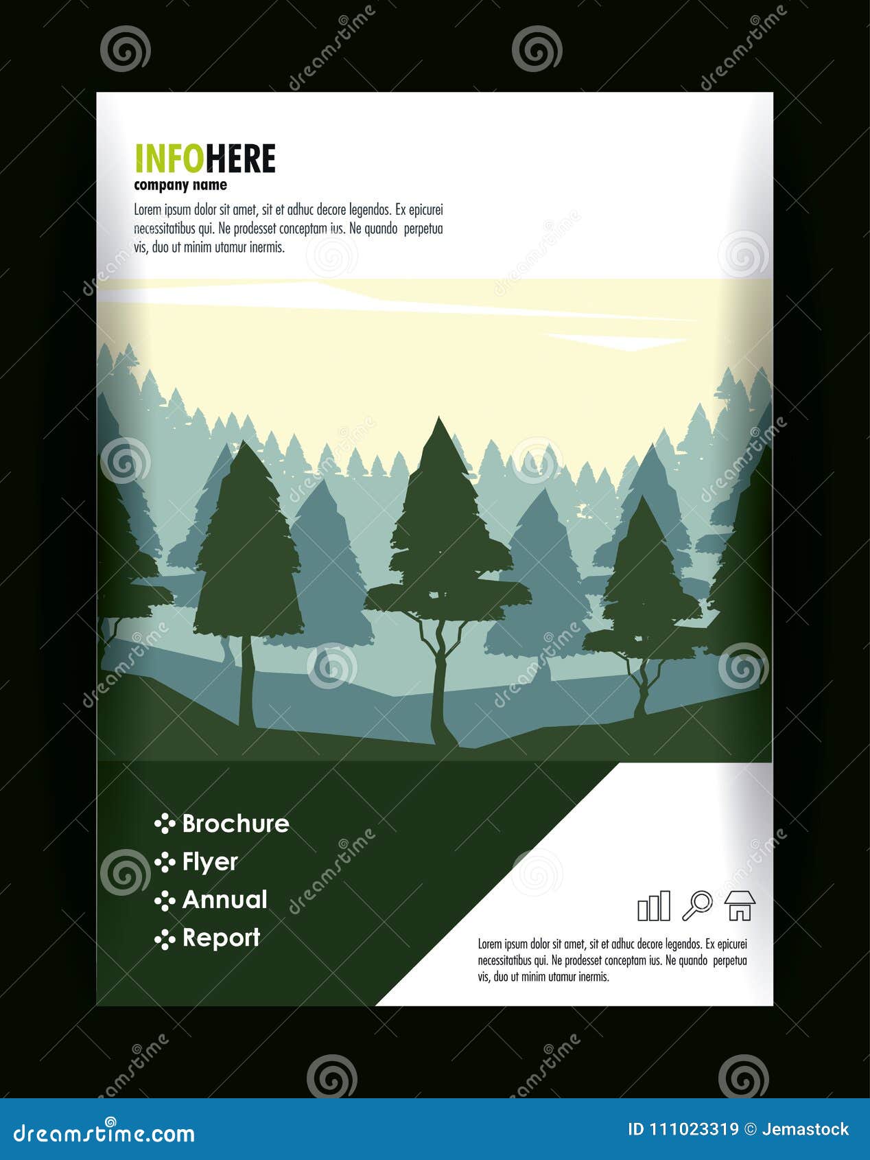 Forest Brochure Infographic Stock Vector Illustration of annual Forest Brochure Infographic Stock Vector Illustration of annual