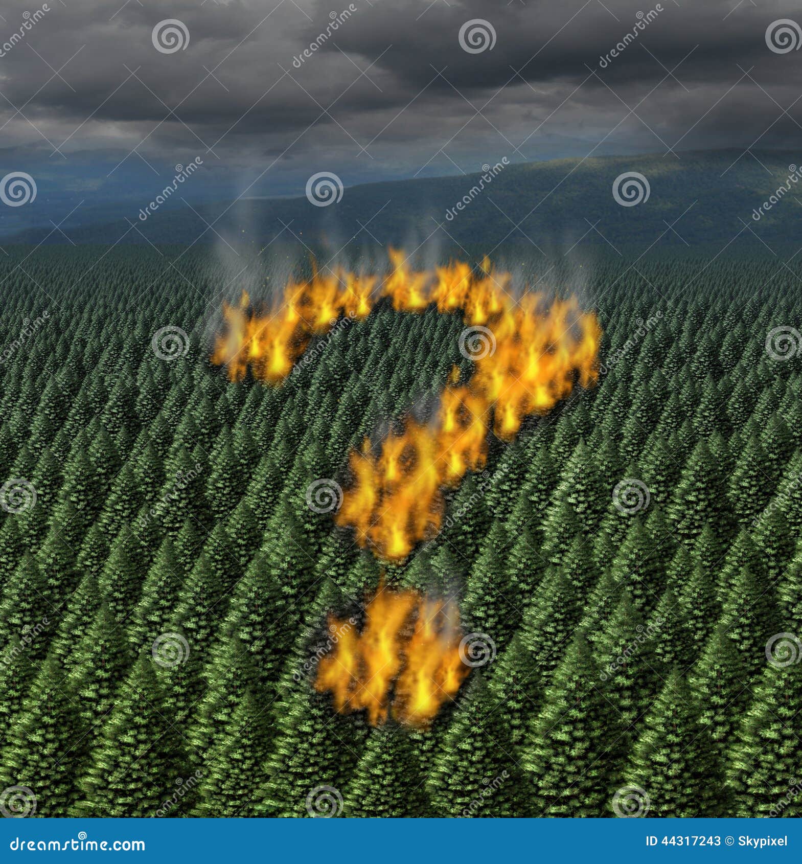 A Forest Fire Burning Burning On The Side Of A Mountain - AI Generated ...