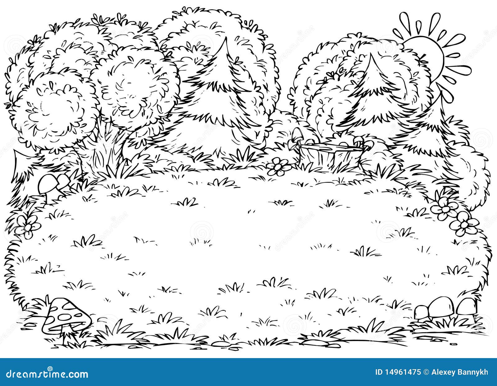 forest animals clipart black and white - photo #13