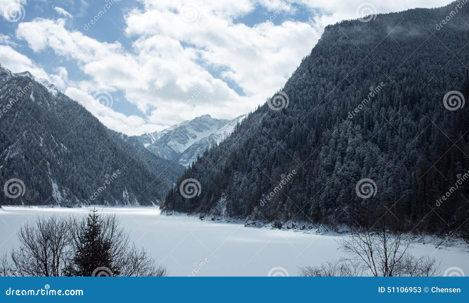 Forest And Lake Stock Image Image Of Jiuzhaigou Protected 51106953