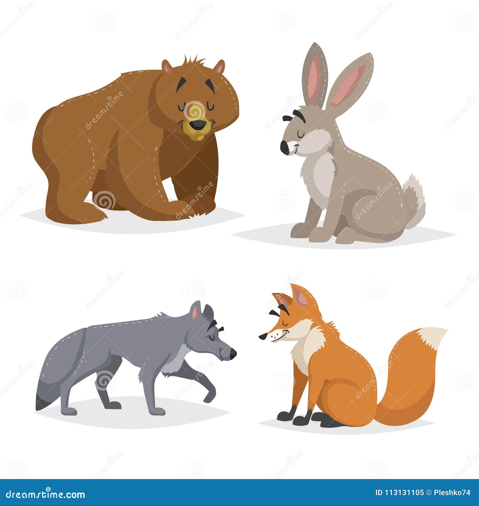Заяц волк лиса это. Животные медведь, волк, лиса, заяц. Волк лиса и заяц. Медведь лиса заяц. Заяц волк медведь.