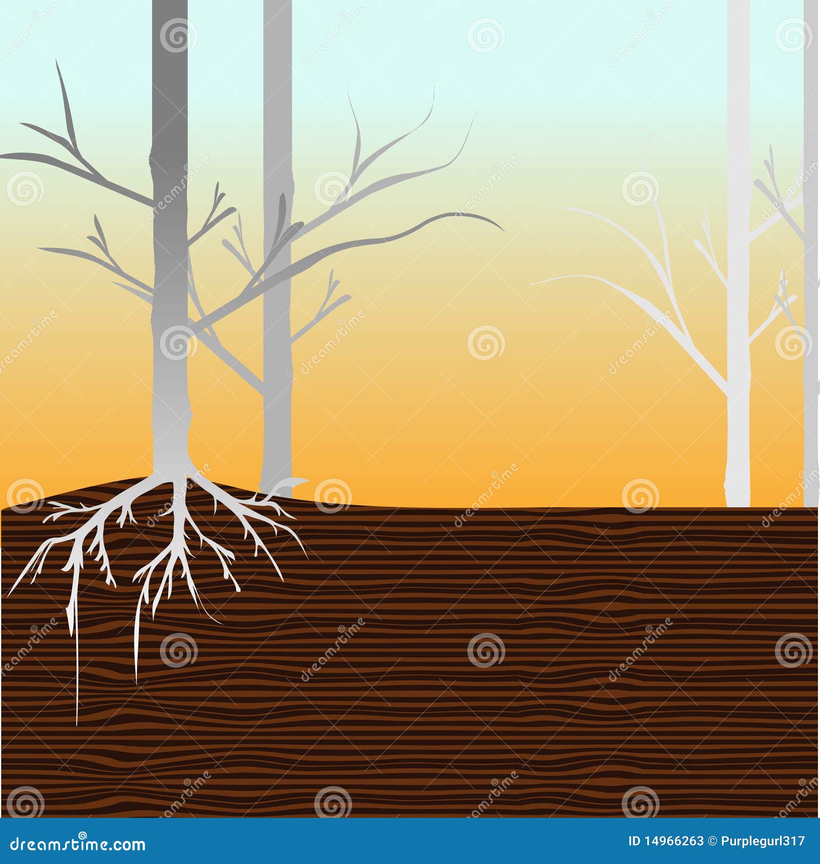 Forest Template stock illustration. Illustration of beauty - 14966263