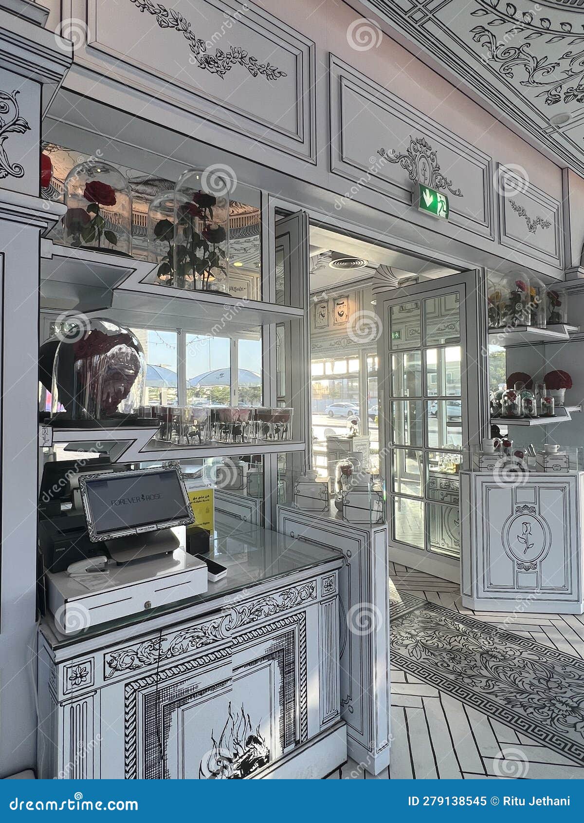 Forever Rose Cafe at BoxPark in Dubai, UAE Editorial Image Image of